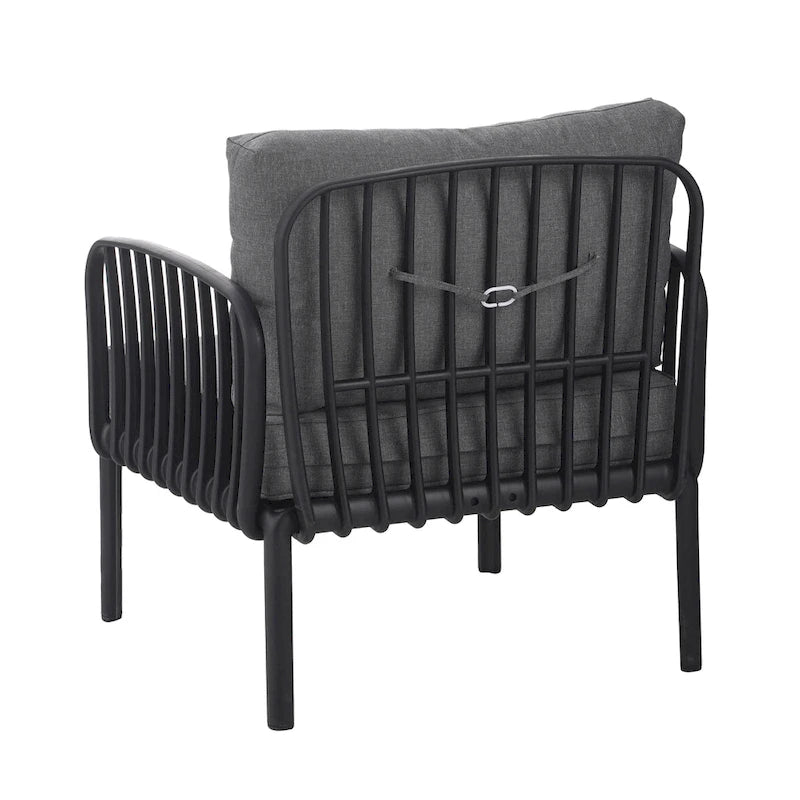 Christopher Knight Home - Canapé d'angle d'extérieur 5 places Ashton avec deux tables basses, assise profonde et coussins moelleux