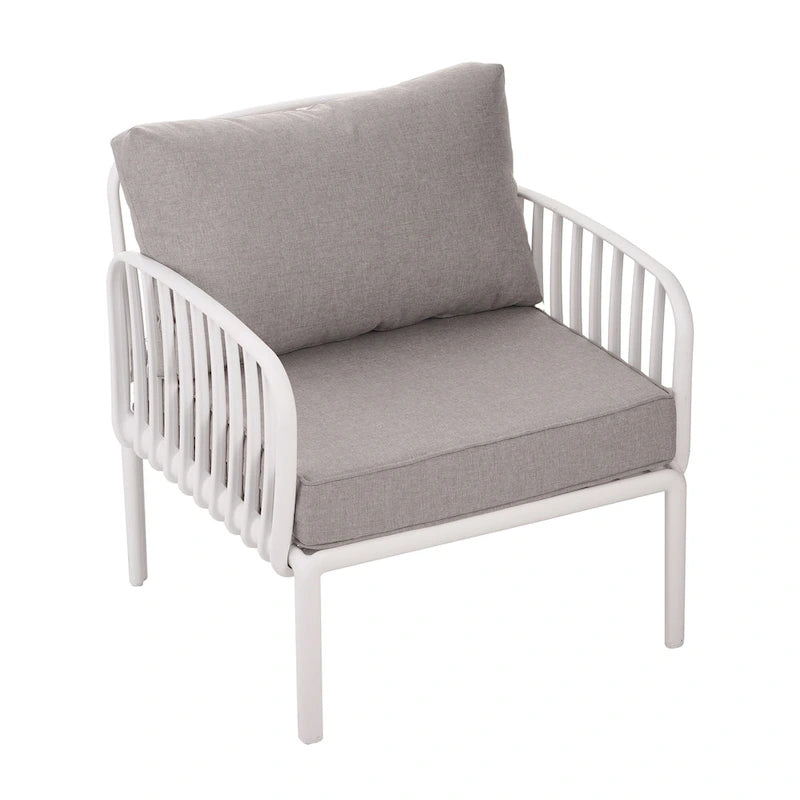 Christopher Knight Home - Canapé d'angle d'extérieur 5 places Ashton avec deux tables basses, assise profonde et coussins moelleux