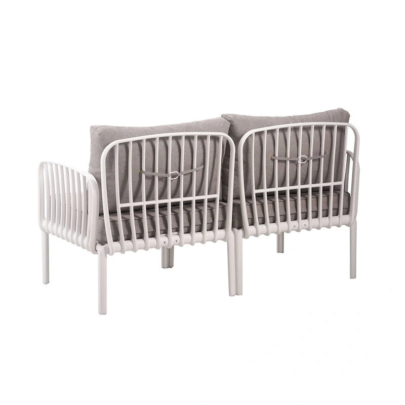 Christopher Knight Home - Canapé d'angle d'extérieur 5 places Ashton avec deux tables basses, assise profonde et coussins moelleux