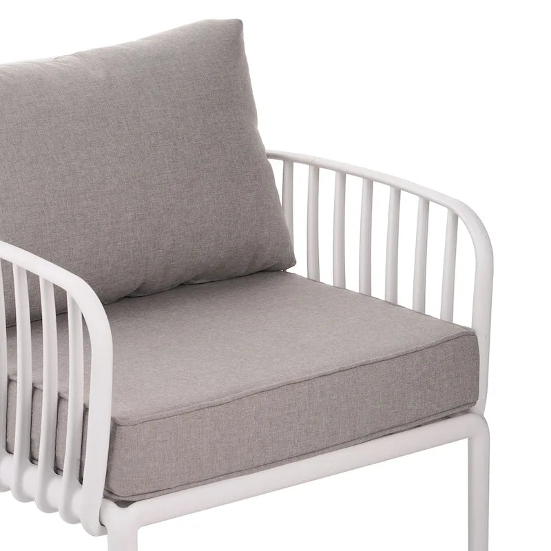Christopher Knight Home - Canapé d'angle d'extérieur 5 places Ashton avec deux tables basses, assise profonde et coussins moelleux