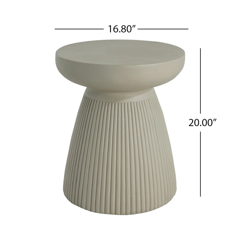 Table d'appoint Ryan Outdoor MGO de Christopher Knight Home - 20 po H