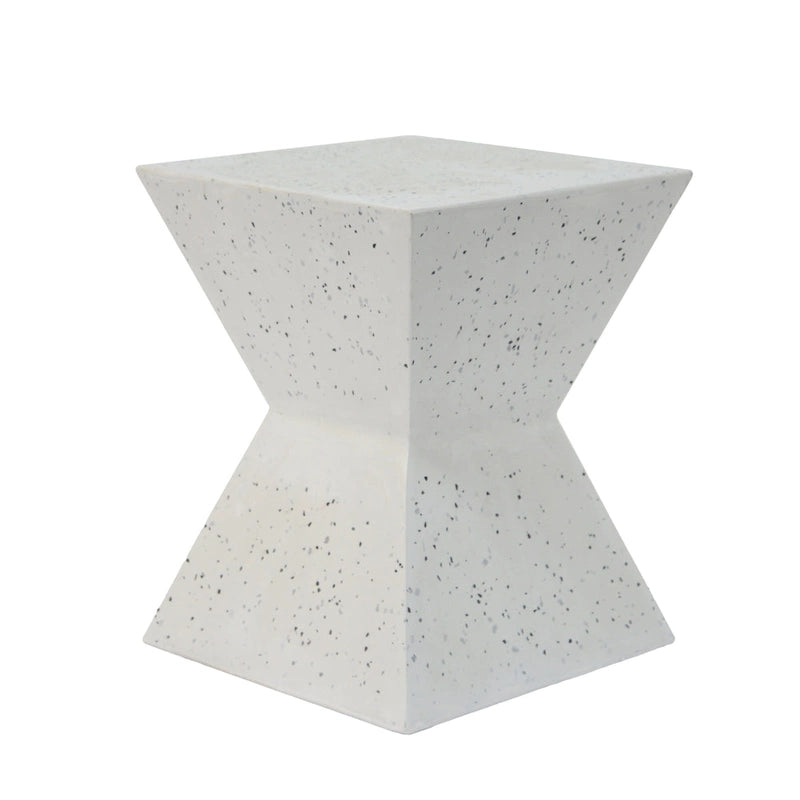Table d'appoint carrée d'extérieur moderne en Mgo Rowan par Christopher Knight Home - 14,75L x 14,75l x 18,25H