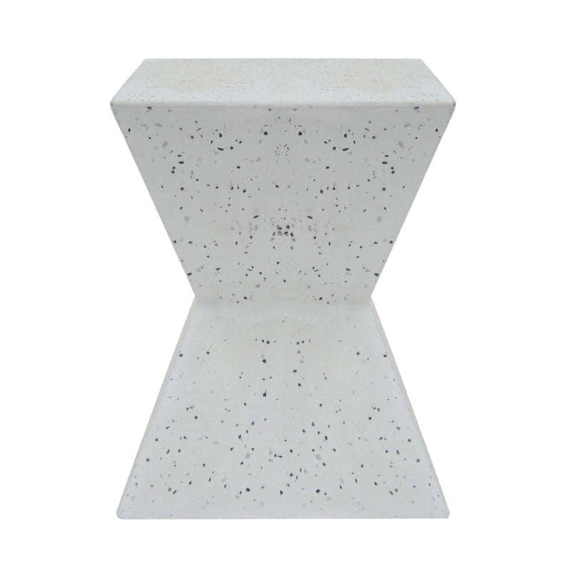 Table d'appoint carrée d'extérieur moderne en Mgo Rowan par Christopher Knight Home - 14,75L x 14,75l x 18,25H