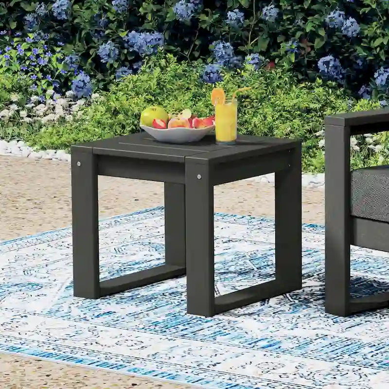 Table d'appoint d'extérieur Polytrends en polyéthylène