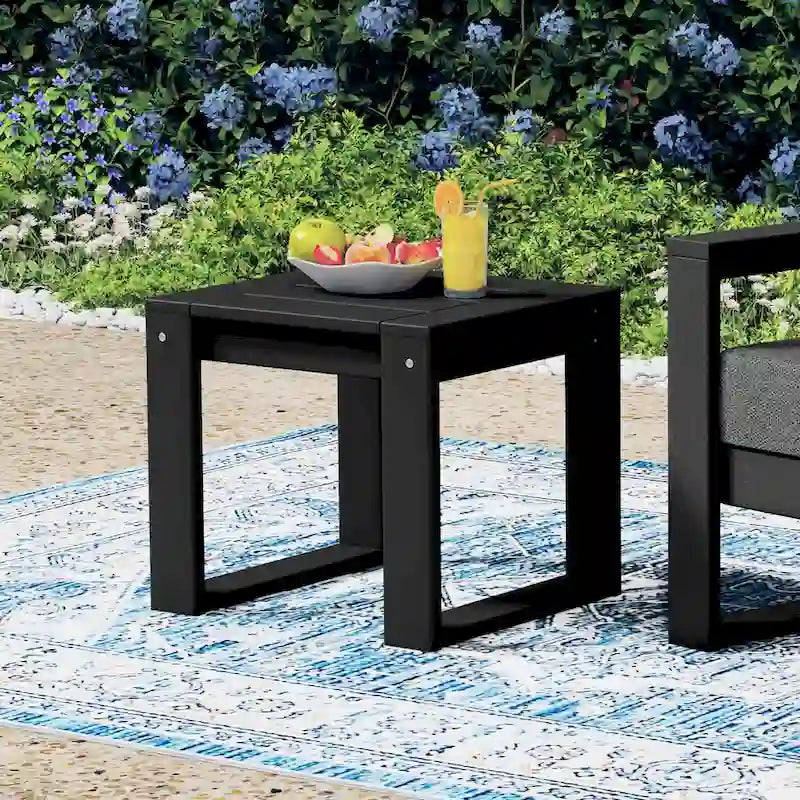 Table d'appoint d'extérieur Polytrends en polyéthylène