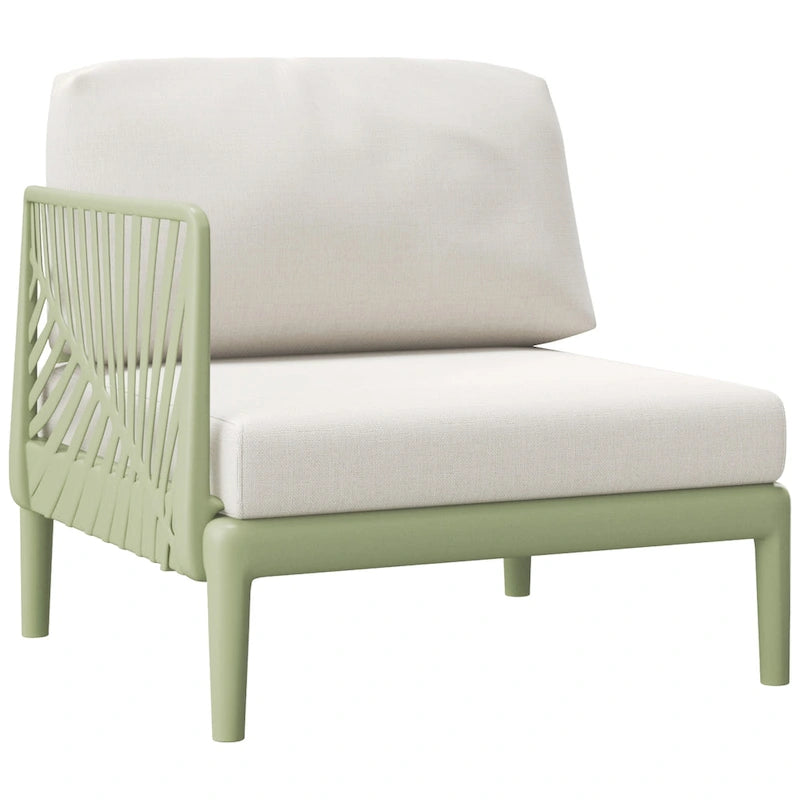 Fauteuil gauche profond Frond and Form pour terrasse avec coussins
