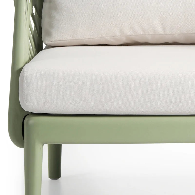Fauteuil gauche profond Frond and Form pour terrasse avec coussins