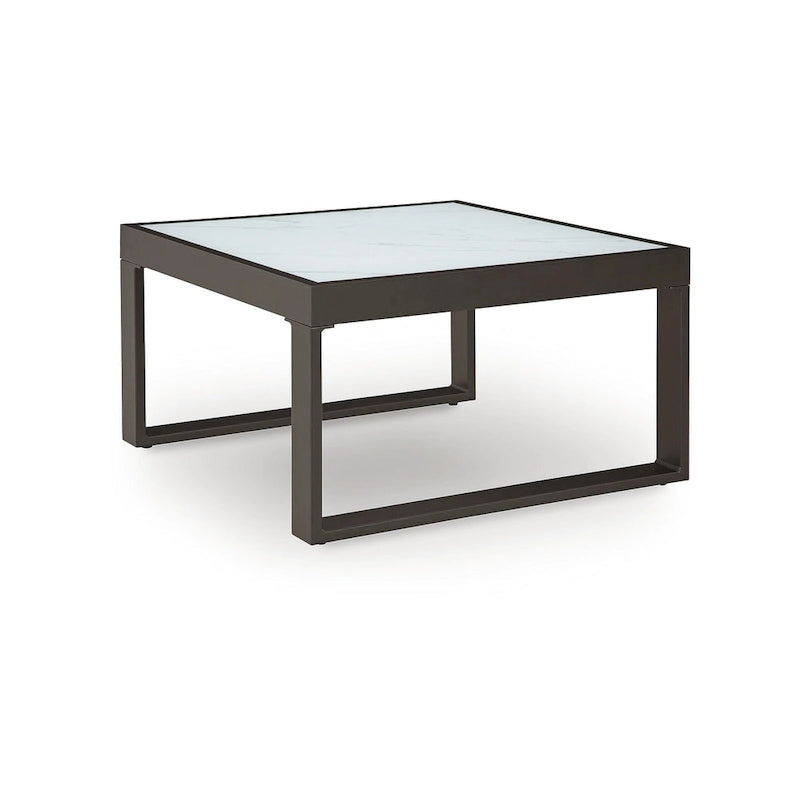 Signature Design by Ashley Beachloft Table basse d'extérieur noire/grise - 30 po L x 30 po P x 18 po H