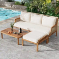 Christopher Knight Home - Alexander Acacia Wood Wicker Outdoor 3 Piece Conversation Set