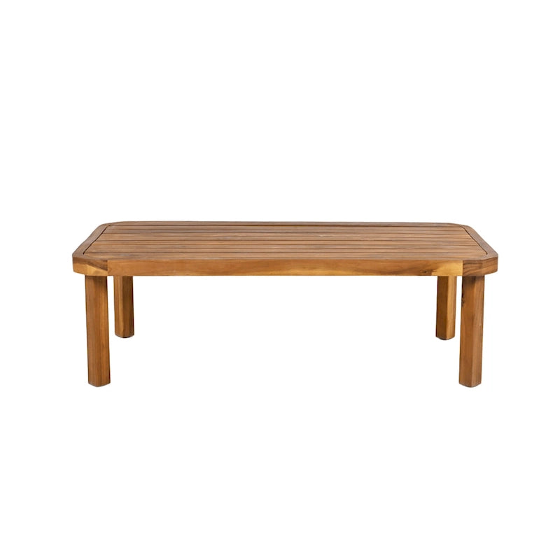 Christopher Knight Home - Ensemble de conversation extérieur 3 pièces en osier et bois d'acacia Alexander