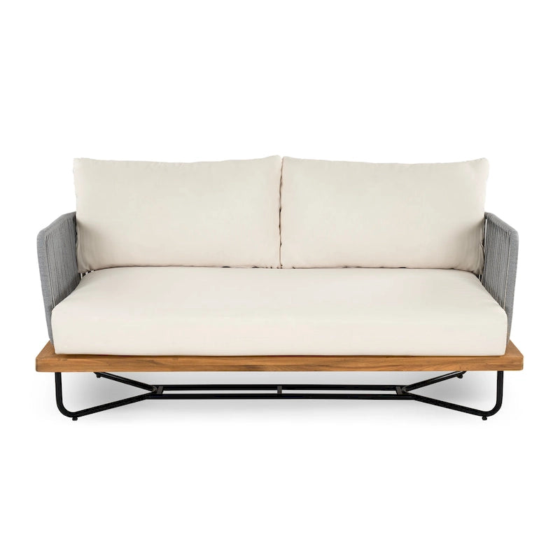 Christopher Knight Home - Ensemble de conversation d'extérieur en bois d'acacia Mason