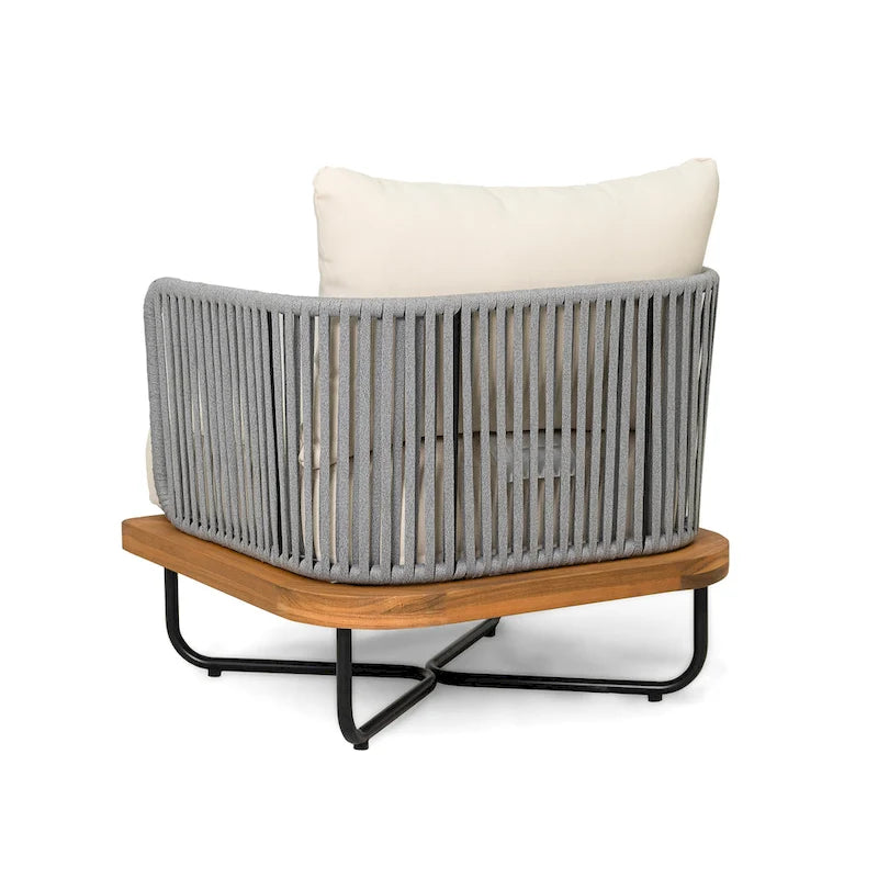 Christopher Knight Home - Ensemble de conversation d'extérieur en bois d'acacia Mason
