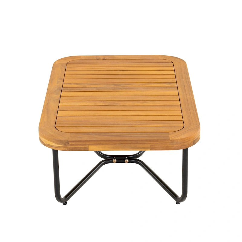 Christopher Knight Home - Ensemble de conversation d'extérieur en bois d'acacia Mason