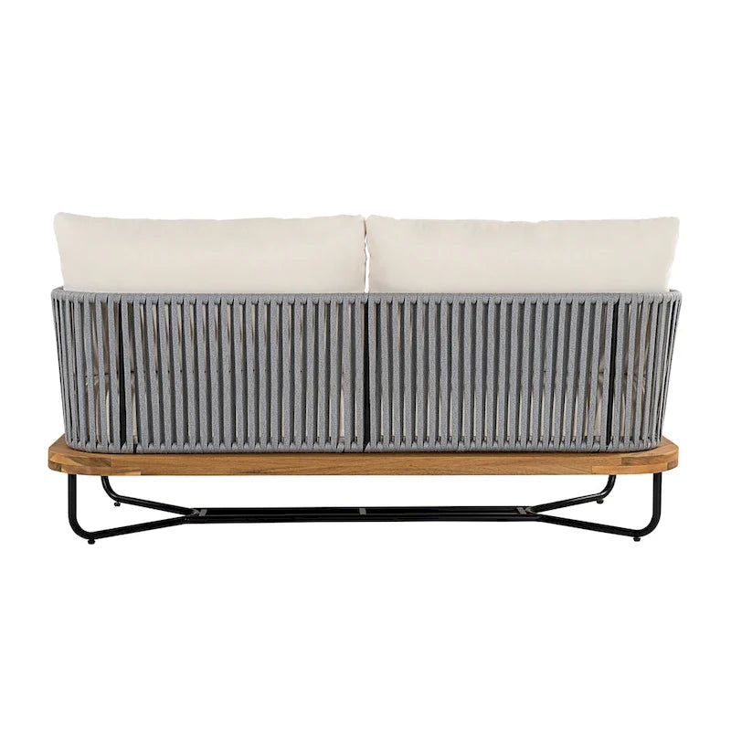 Christopher Knight Home - Ensemble de conversation d'extérieur en bois d'acacia Mason