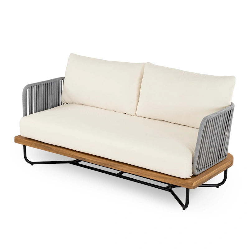 Christopher Knight Home - Ensemble de conversation d'extérieur en bois d'acacia Mason
