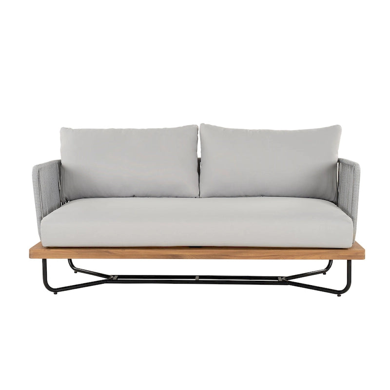 Christopher Knight Home - Ensemble de conversation d'extérieur en bois d'acacia Mason