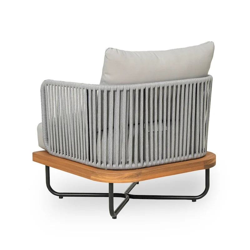 Christopher Knight Home - Ensemble de conversation d'extérieur en bois d'acacia Mason