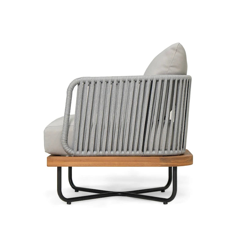 Christopher Knight Home - Ensemble de conversation d'extérieur en bois d'acacia Mason
