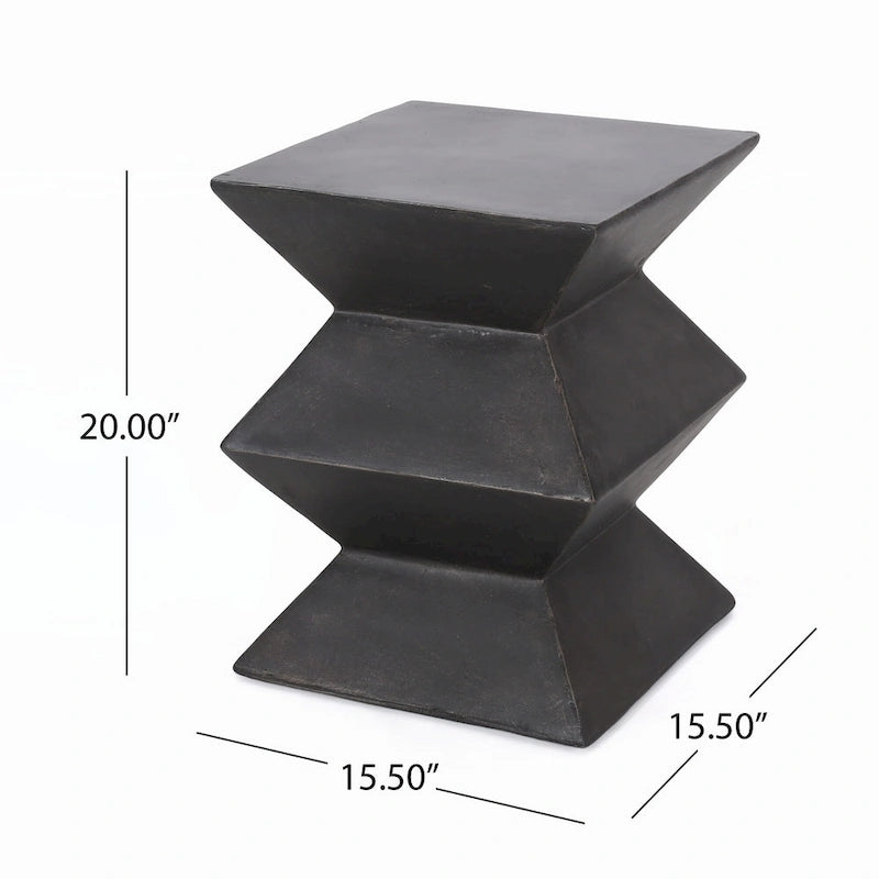 Table d'appoint extérieure légère en béton