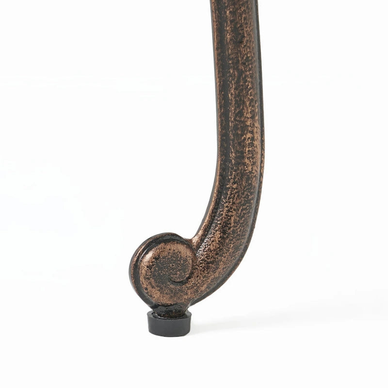 Table d'appoint d'extérieur en fonte, lot de 2 pièces