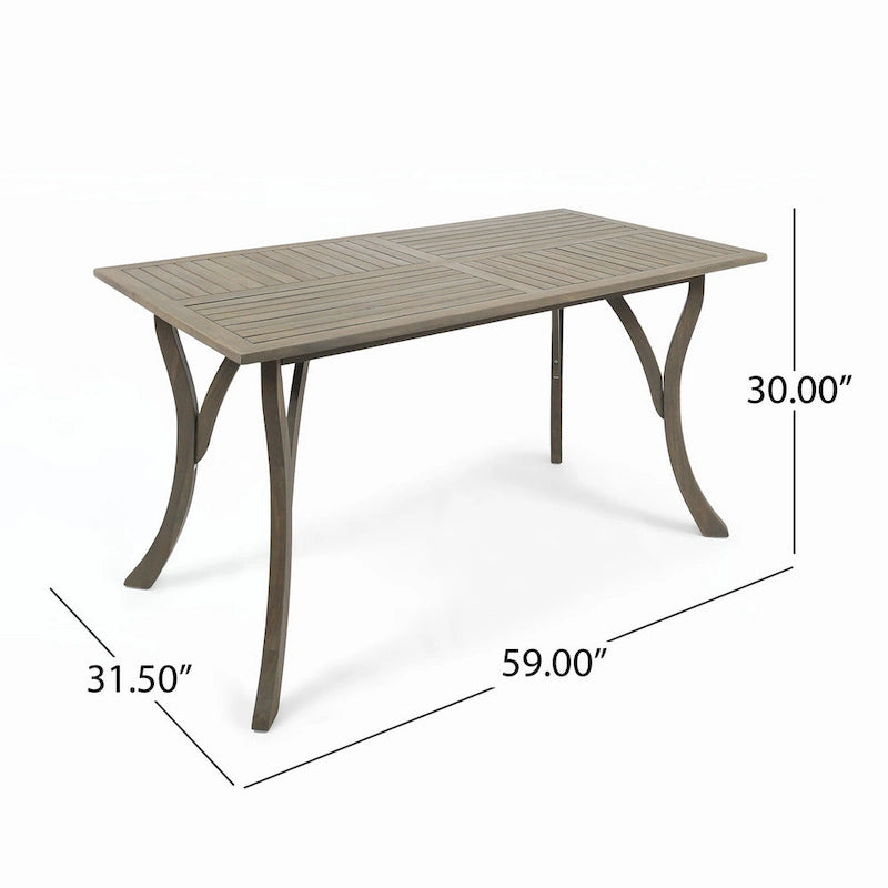 TABLE EN BOIS D'EXTÉRIEUR