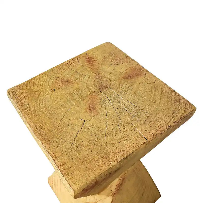 Table d'appoint d'extérieur en béton, table d'appoint géométrique moderne pour la décoration intérieure