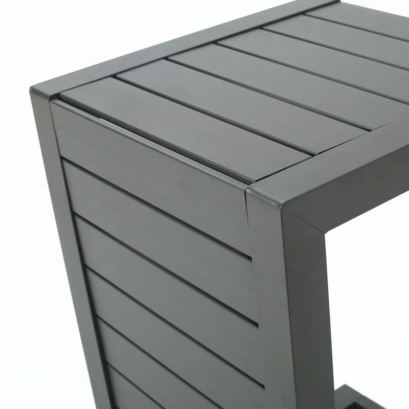 Table de jardin en C gris CAPE CORAL