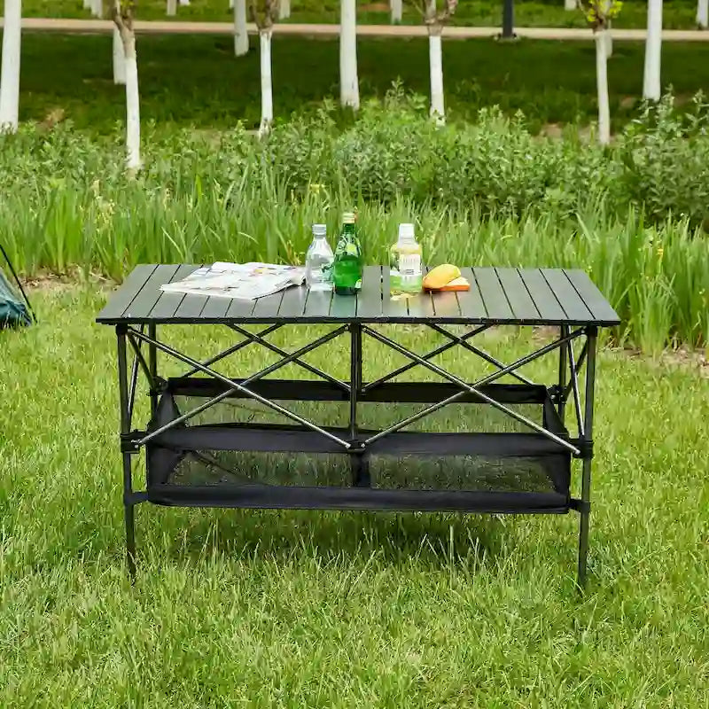Table d'extérieur pliante avec sac de transport