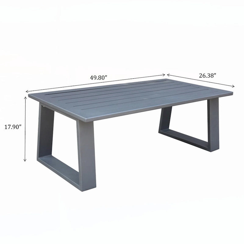 Table basse, étain poudré