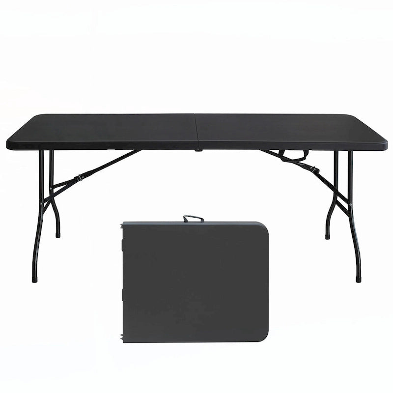 Table en plastique portable de 6 pieds pour le camping et les pique-niques