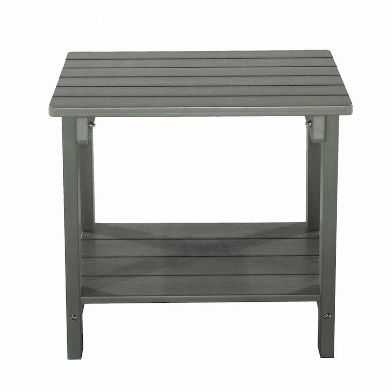 Table d'appoint d'extérieur en bois composite résistant