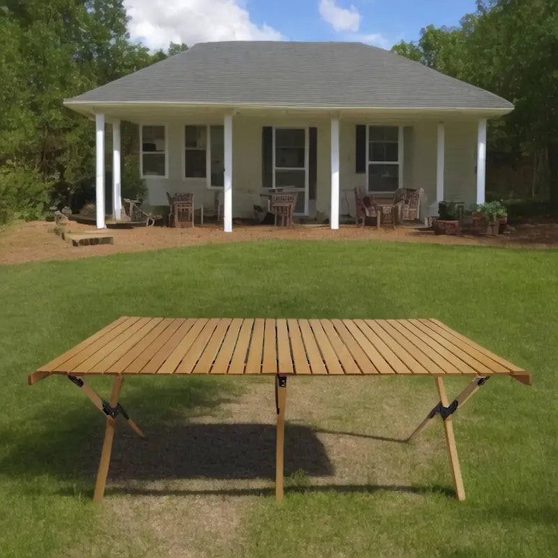 Wooden Foldable Portable Patio Dining Table