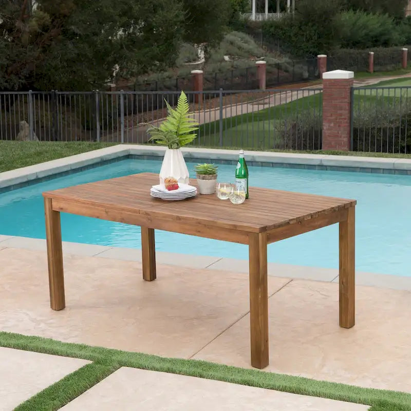TABLE À MANGER EXTENSIBLE D'EXTÉRIEUR