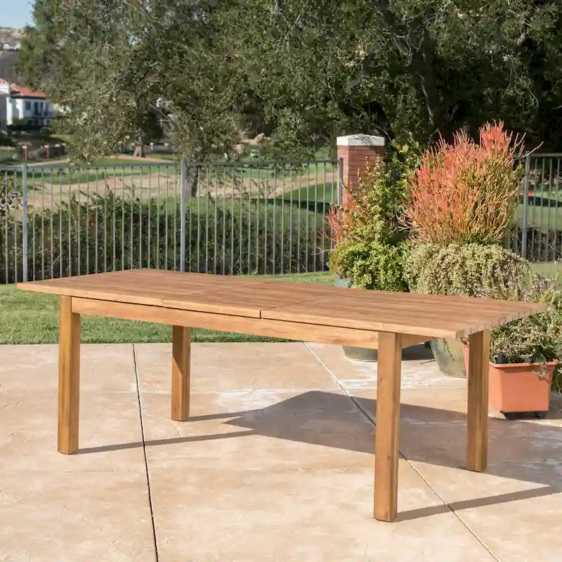TABLE À MANGER EXTENSIBLE D'EXTÉRIEUR