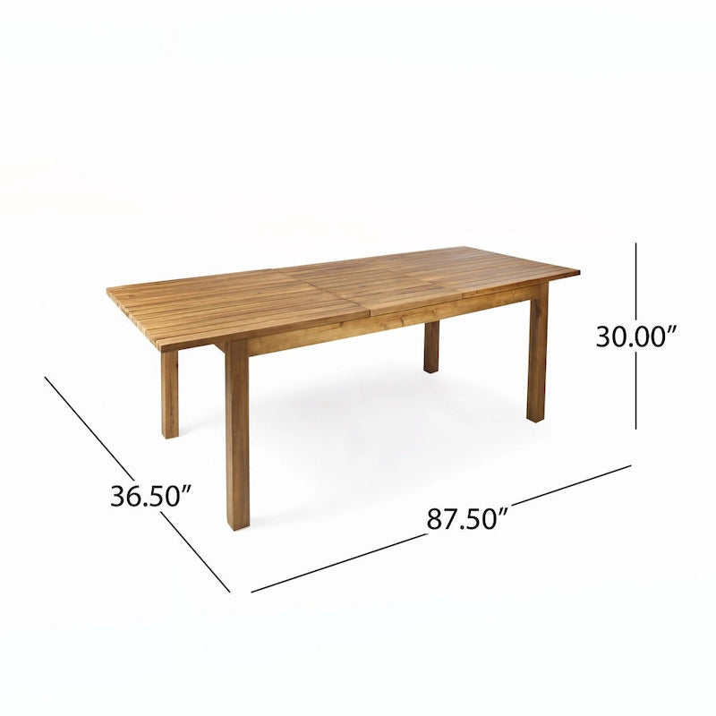 TABLE À MANGER EXTENSIBLE D'EXTÉRIEUR