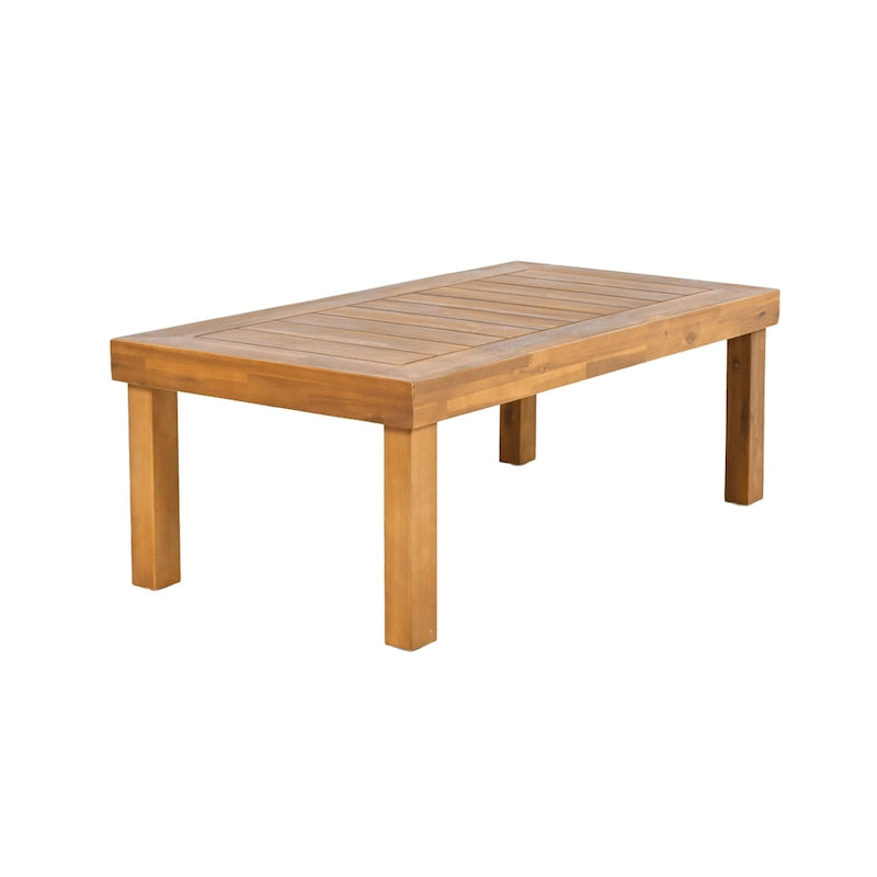 Christopher Knight Home - Ensemble de conversation Mia 4 pièces en bois d'acacia pour patio