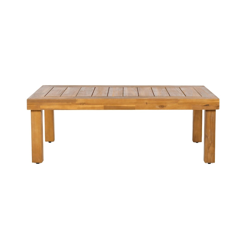 Christopher Knight Home - Ensemble de conversation Mia 4 pièces en bois d'acacia pour patio