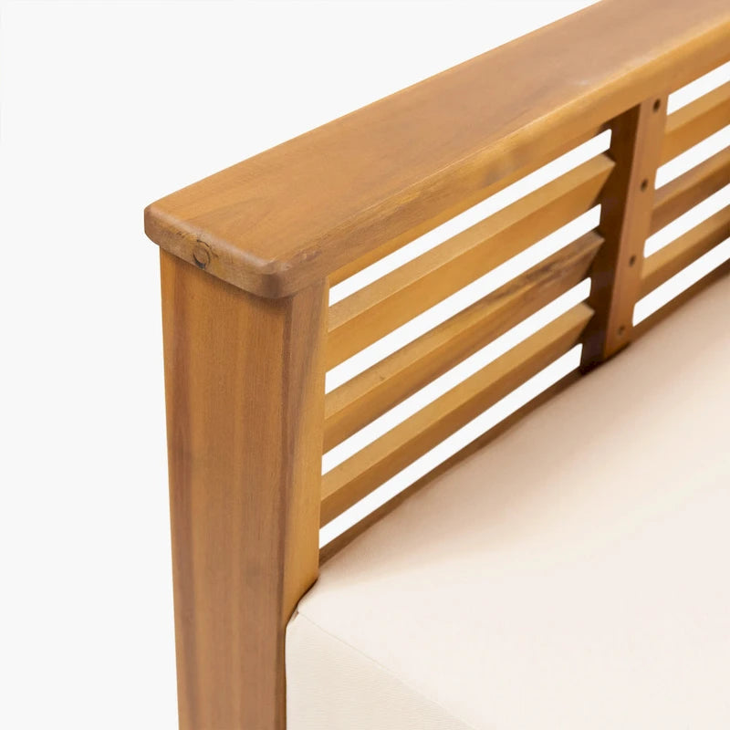 Christopher Knight Home - Ensemble de conversation Mia 4 pièces en bois d'acacia pour patio