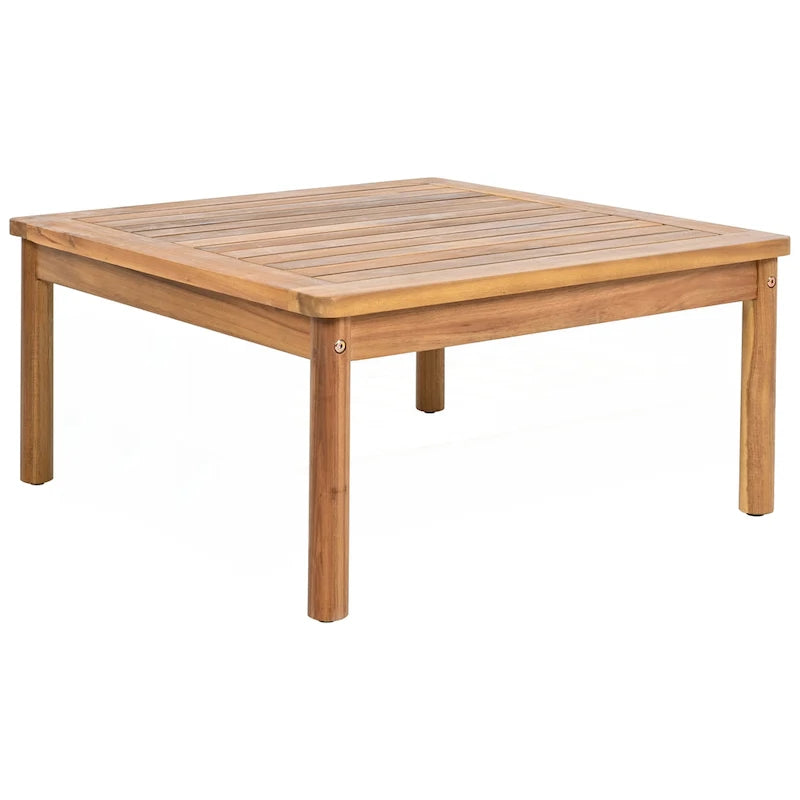 Ensemble de canapés de patio 3 pièces en bois d'acacia et corde pour l'extérieur