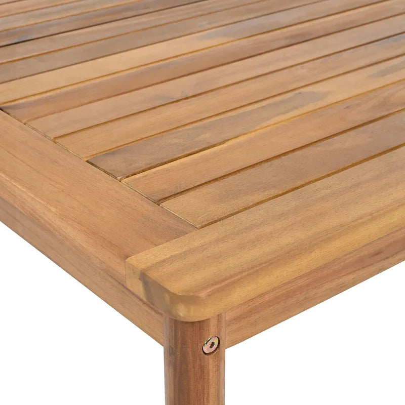 Ensemble de canapés de patio 3 pièces en bois d'acacia et corde pour l'extérieur