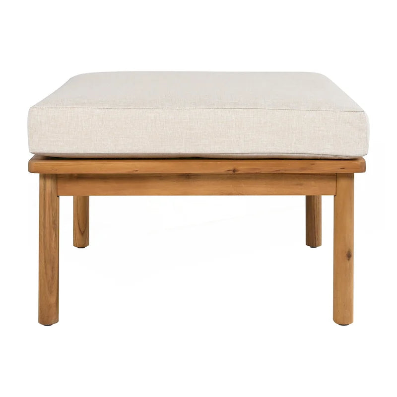 Ensemble de canapés de patio 3 pièces en bois d'acacia et corde pour l'extérieur