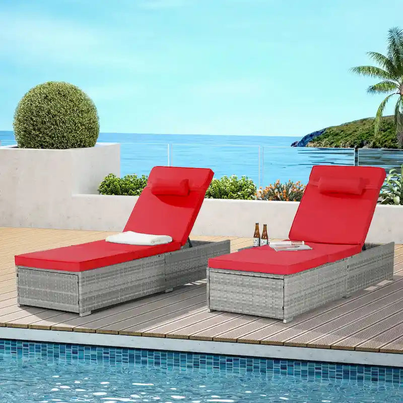 Chaise longue d'extérieur haut de gamme