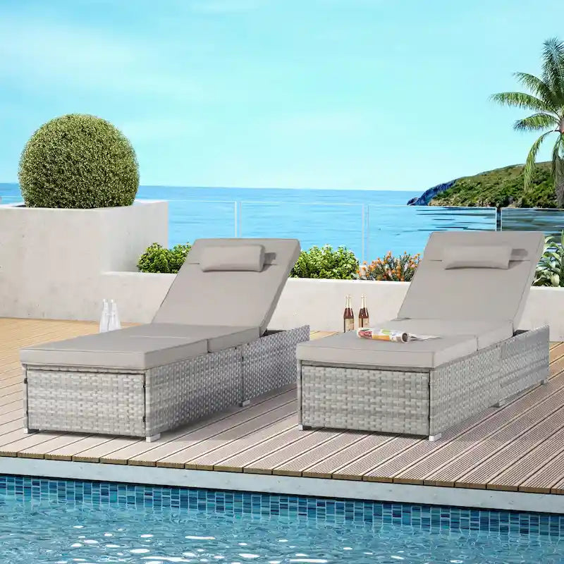 Chaise longue d'extérieur haut de gamme