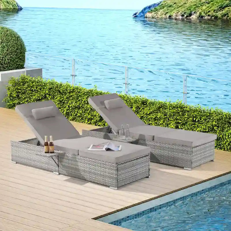 Chaise longue d'extérieur haut de gamme