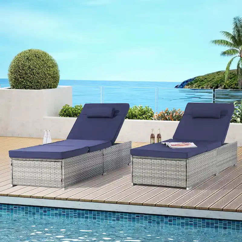 Chaise longue d'extérieur haut de gamme