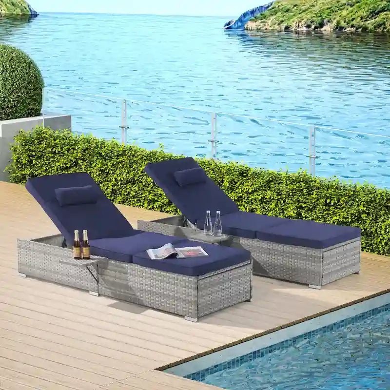 Chaise longue d'extérieur haut de gamme