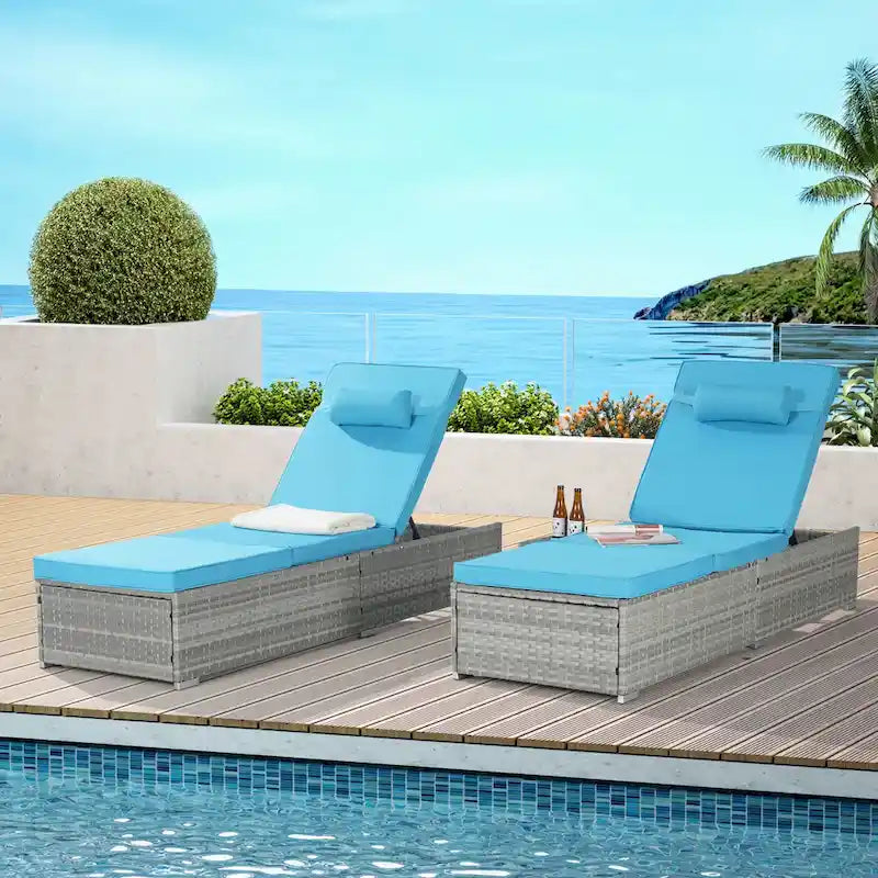 Chaise longue d'extérieur haut de gamme