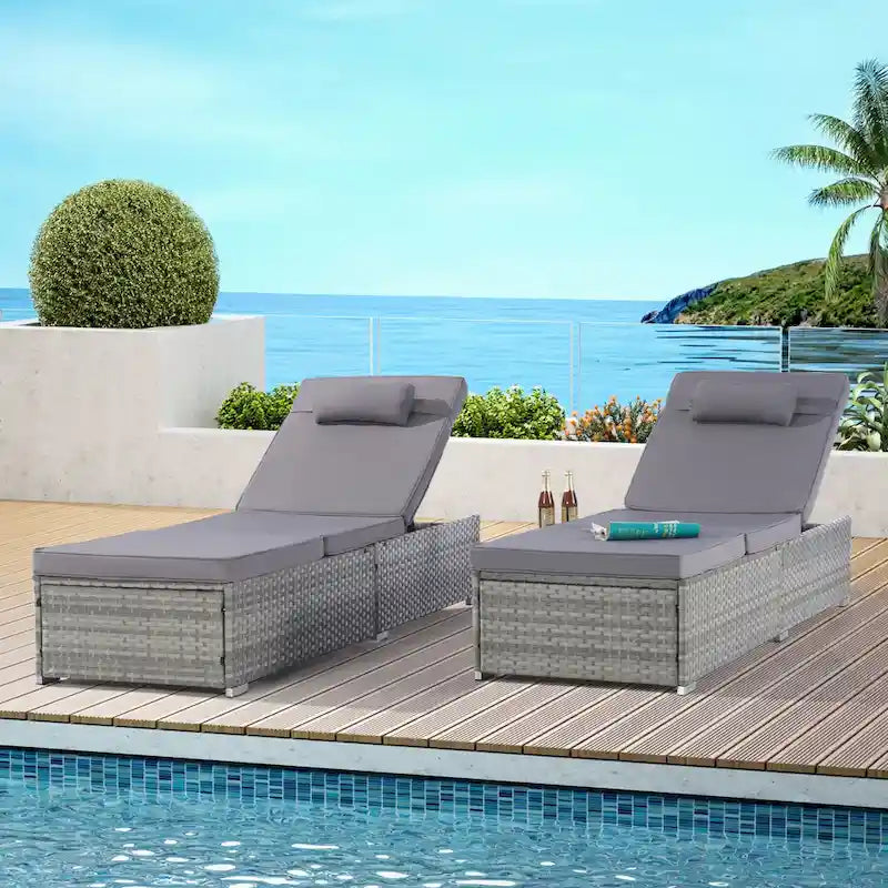 Chaise longue d'extérieur haut de gamme
