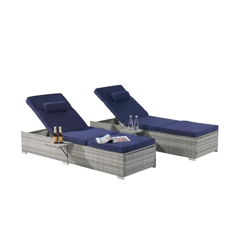 Chaise longue d'extérieur haut de gamme