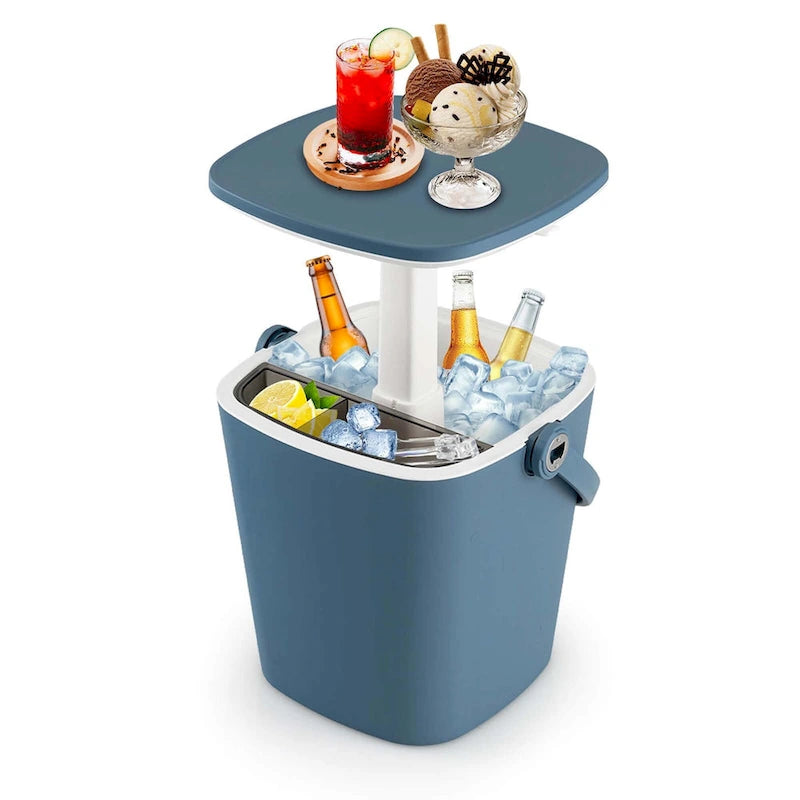 Table de bar glacière portable Costway 4 gallons avec poignée, décapsuleur et – Voir détails